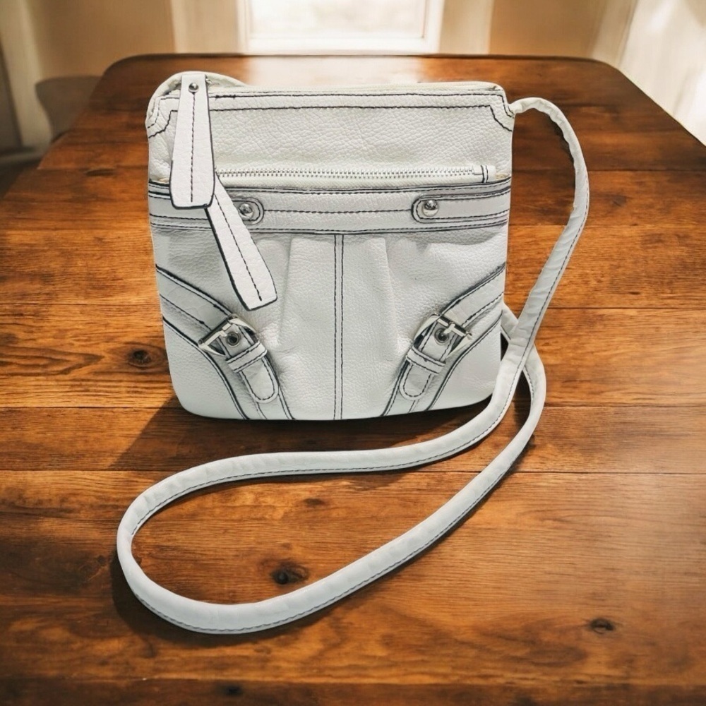 Etienne Aigner White Crossbody Bag, Vintage.